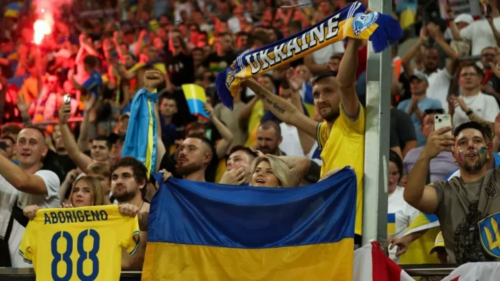 Украинские болельщики на Евро-2024.