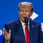 Колишній президент Дональд Трамп виступає на передвиборчому мітингу 9 червня 2024 року в Лас-Вегасі