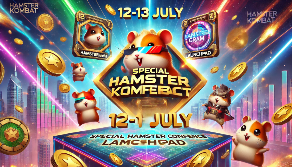 Три новые комбо карты в Hamster Kombat 12 июля: Special Hamster Conference, HamsterGram и Launchpad