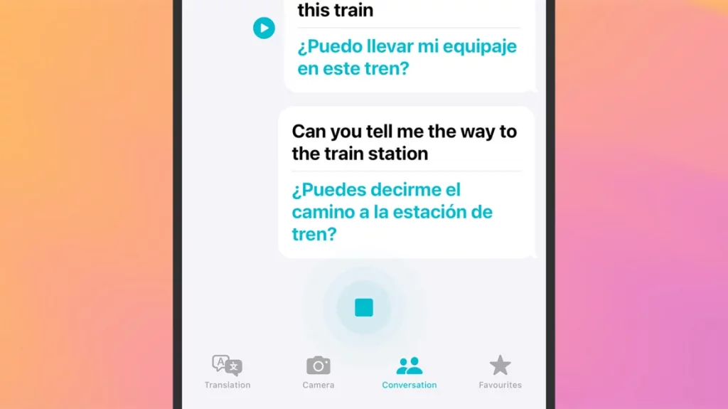 Розмовний режим в Apple Translate