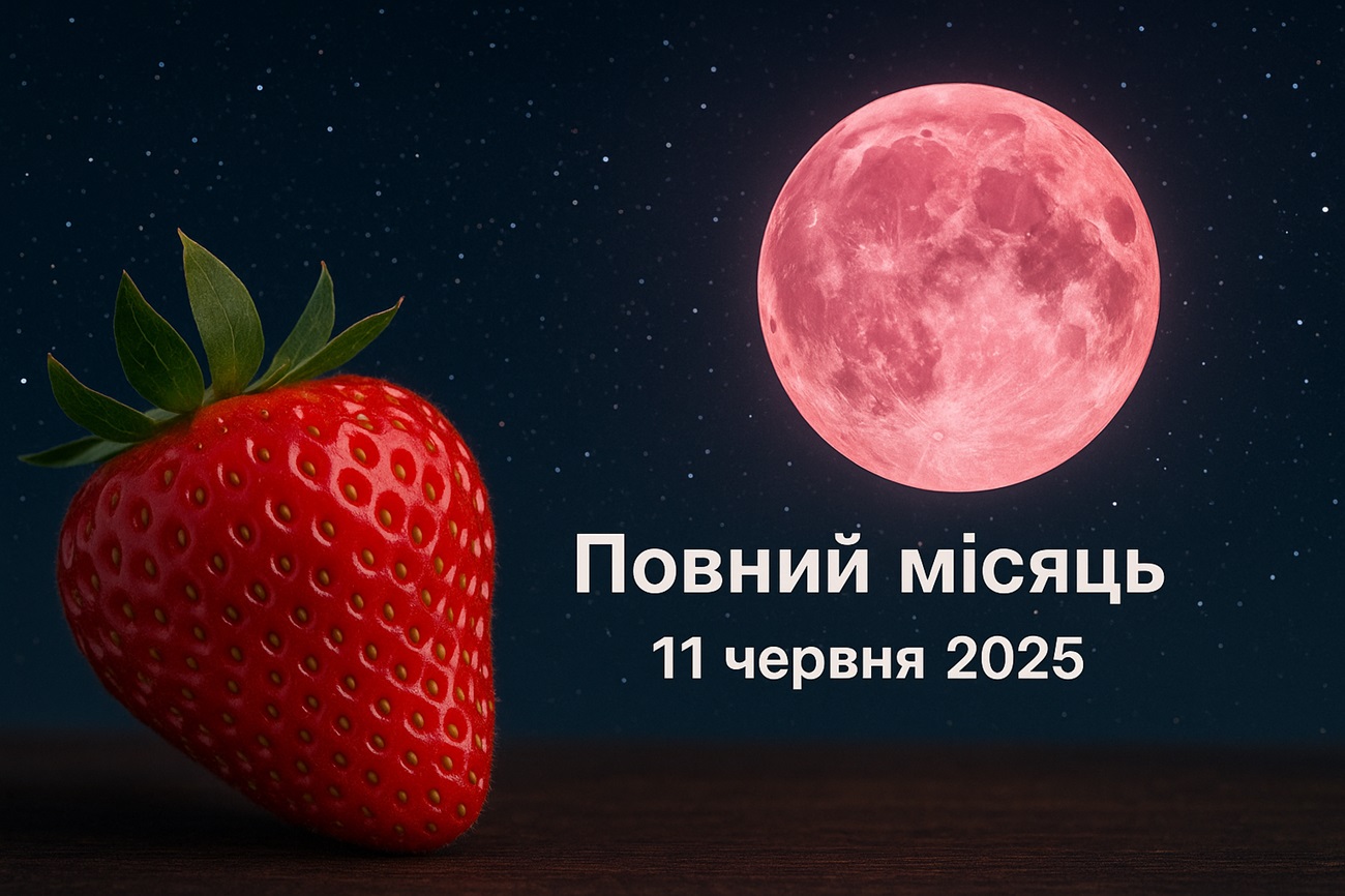 Полуничний повний місяць 11 червня 2025: значення і яким знакам Зодіаку бути напоготові
