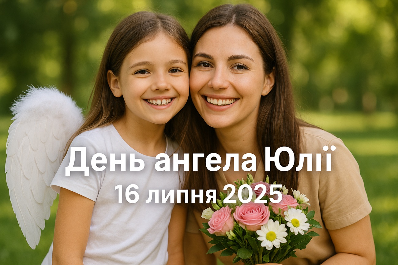 День ангела Юлії 16 липня 2025: побажання та картинки українською