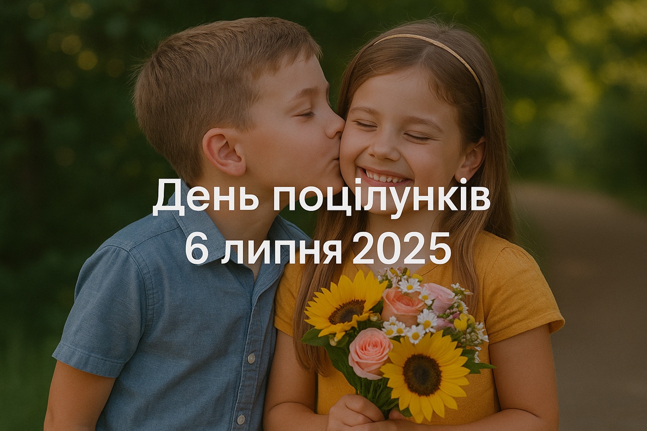 День поцілунків 6 липня 2025: кумедні картинки та побажання українською