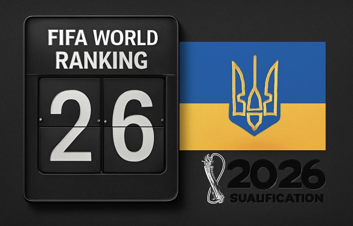 Як зміна місця України в рейтингу ФІФА вплине на кваліфікацію ЧС-2026
