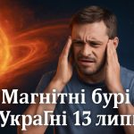 Магнітні бурі, прогноз на сьогодні: чого очікувати від сонячної активності 13 липня