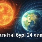 Магнітні бурі, прогноз на сьогодні: чого очікувати від сонячної активності 24 липня