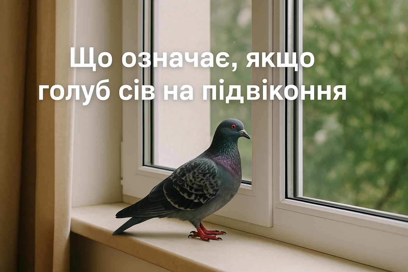 Що означає, якщо голуб сів на підвіконня: народні прикмети