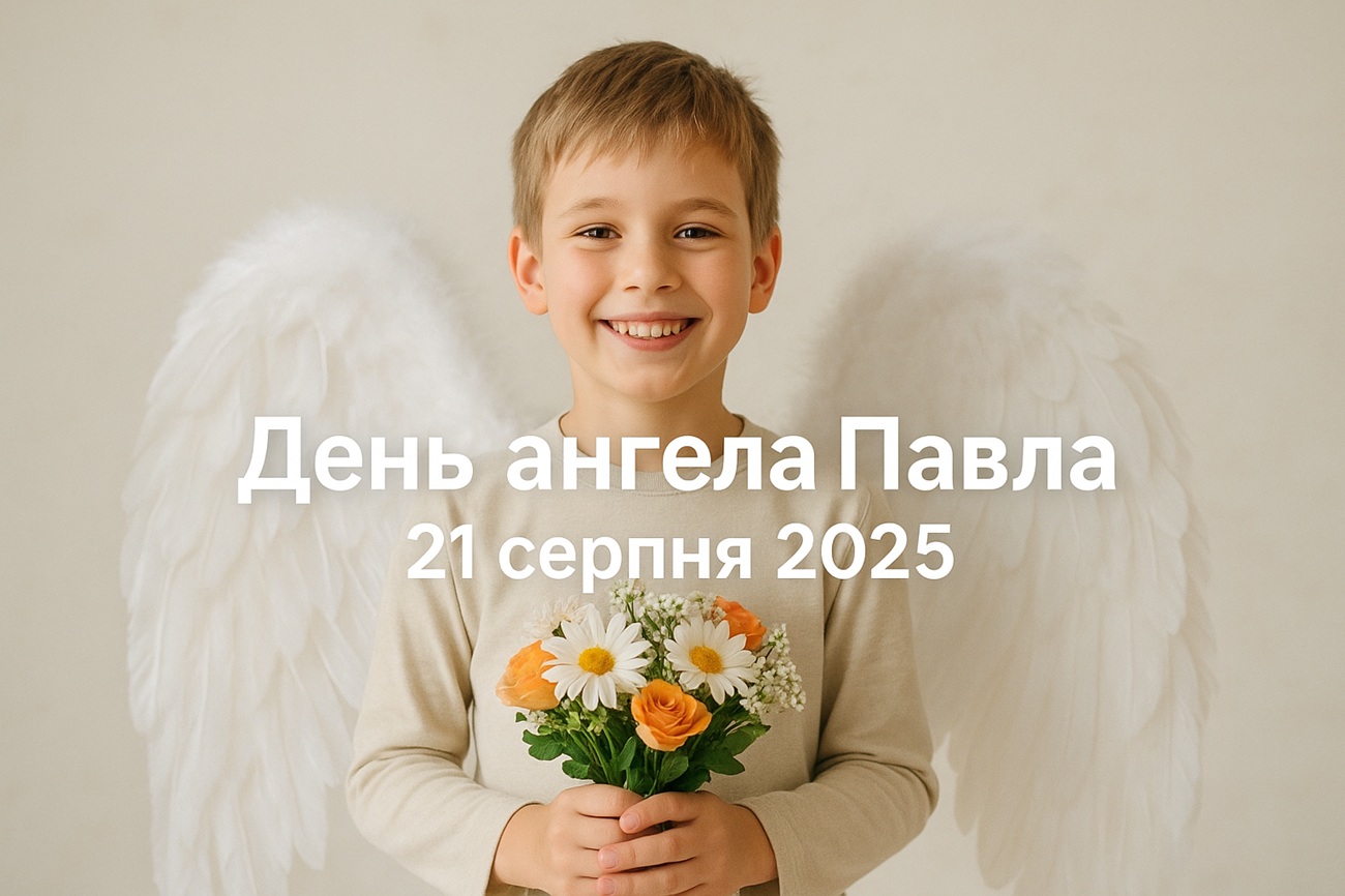 Іменини Павла 21 серпня 2025: побажання, СМС та картинки українською