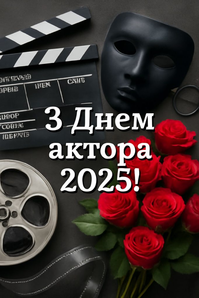 Міжнародний день актора 26 серпня 2025: побажання та картинки