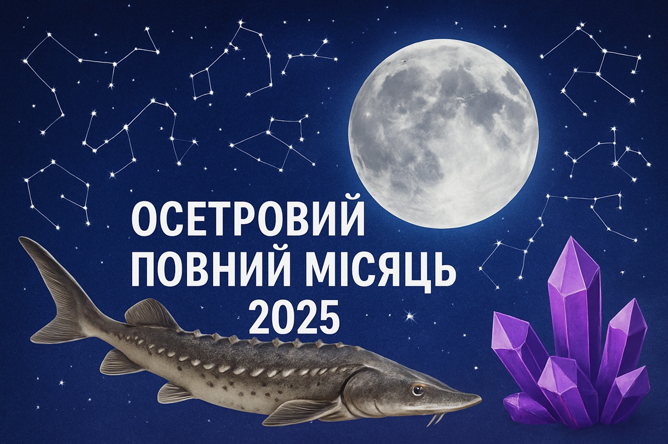 Осетровий повний місяць у серпні 2025: коли буде, значення і на кого вплине