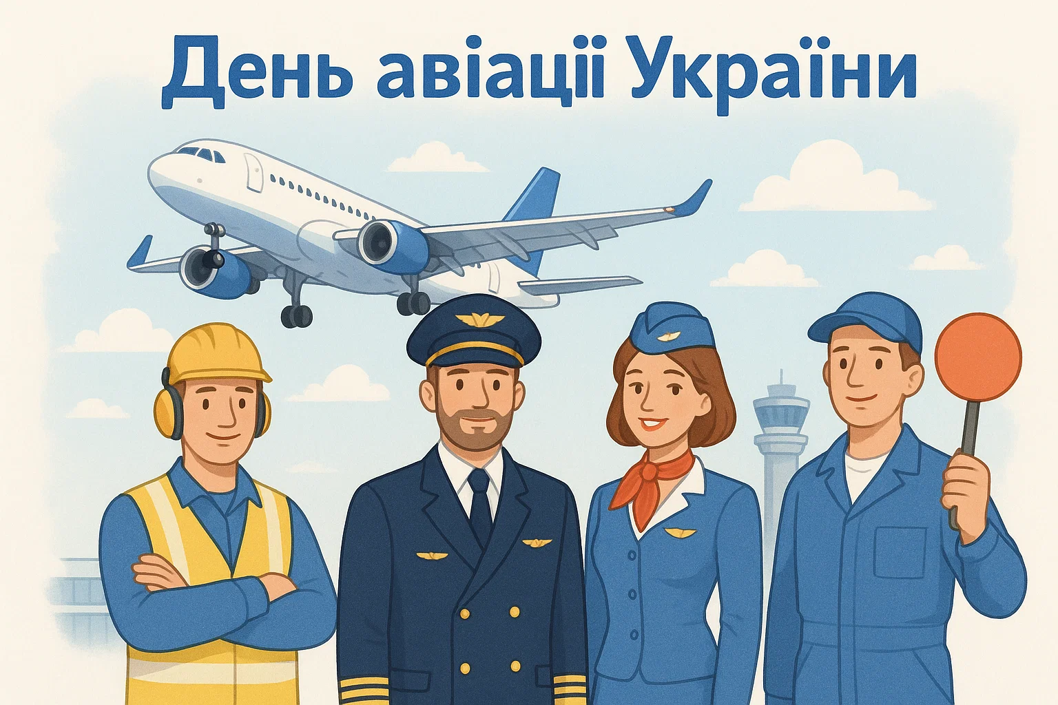 З Днем авіації листівки
