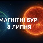 Магнітні бурі, прогноз на сьогодні: чого очікувати від сонячної активності 8 серпня