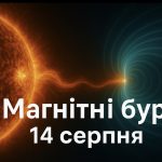 Магнітні бурі, прогноз на сьогодні: чого очікувати від сонячної активності 14 серпня