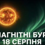 Магнітні бурі, прогноз на сьогодні: чого очікувати від сонячної активності 18 серпня