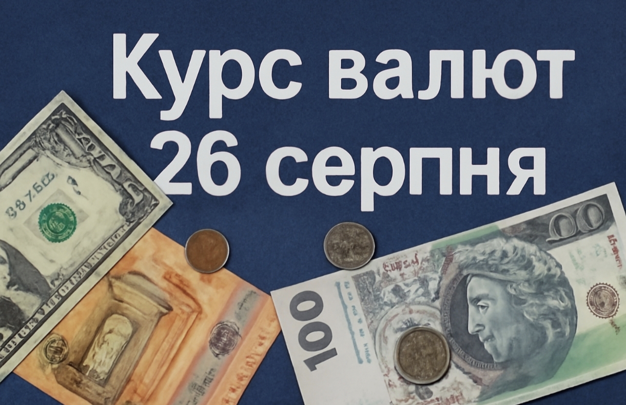 Курс валют на 26.08.2025: скільки коштують долар, євро і злотий