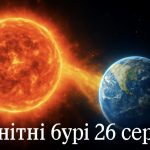 Магнітні бурі, прогноз на сьогодні: чого очікувати від сонячної активності 26 серпня