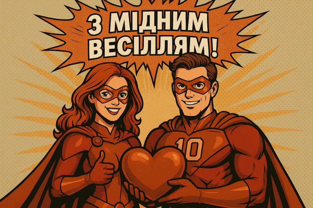 Картинки та красиві привітання на Мідне весілля 7 річницю подружнього життя