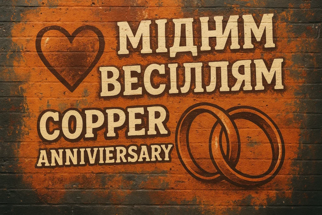 Картинки та красиві привітання на Мідне весілля 7 річницю подружнього життя