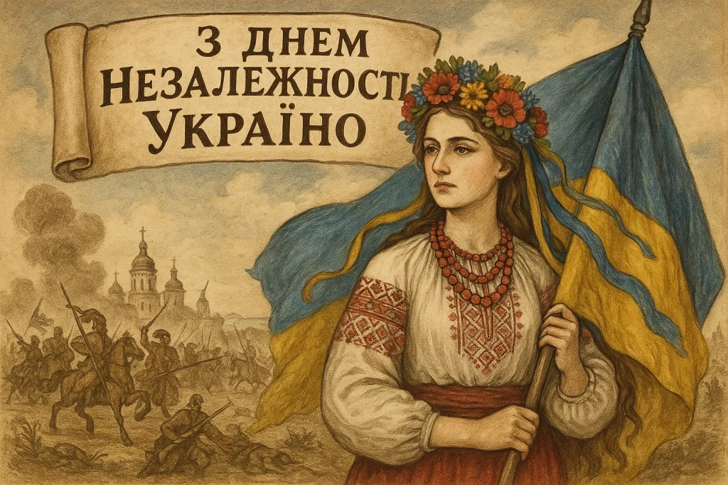Привітання до Дня Незалежності України: своїми словами та в картинках чи листівках