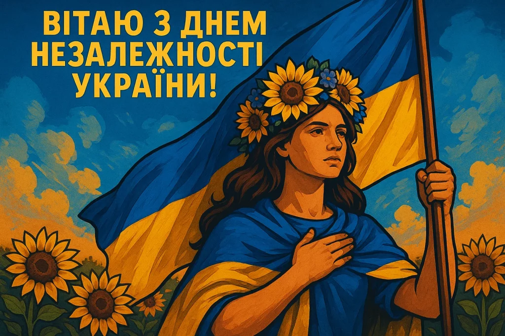 Привітання до Дня Незалежності України: своїми словами та в картинках чи листівках