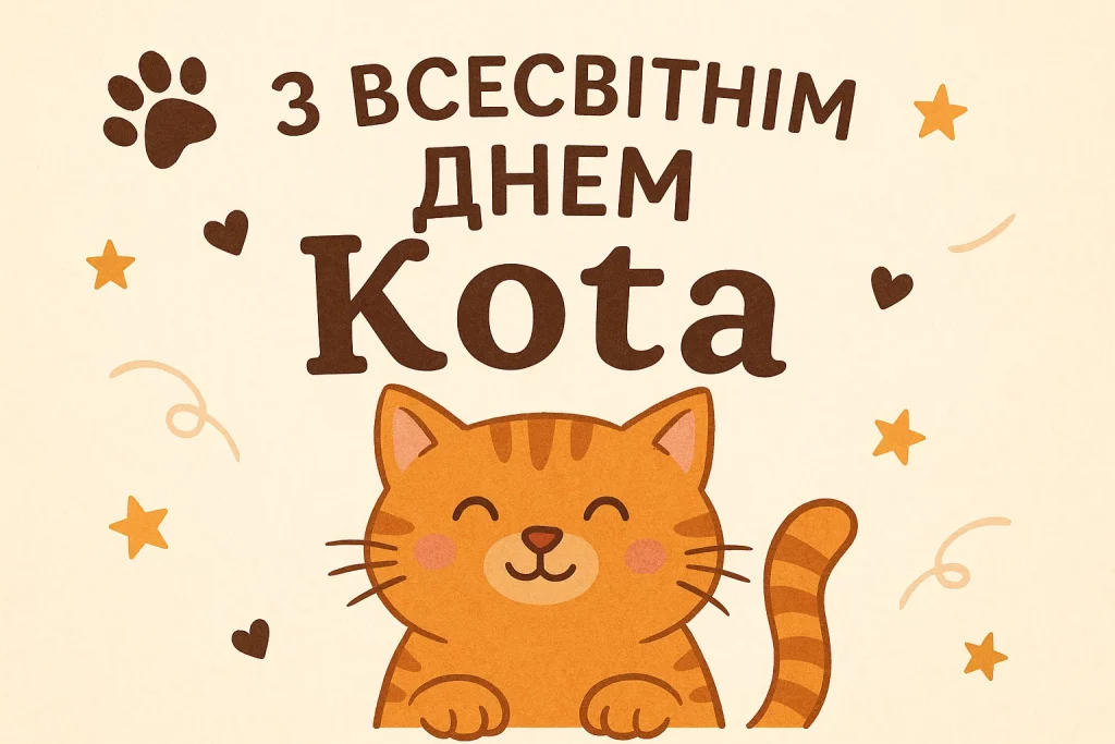 8 серпня — Міжнародний день кота: картинки та зворушливі привітання любителям пухнастих