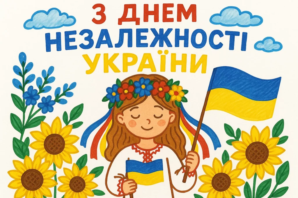 Привітання до Дня Незалежності України: своїми словами та в картинках чи листівках