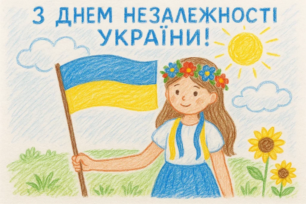 Привітання до Дня Незалежності України: своїми словами та в картинках чи листівках