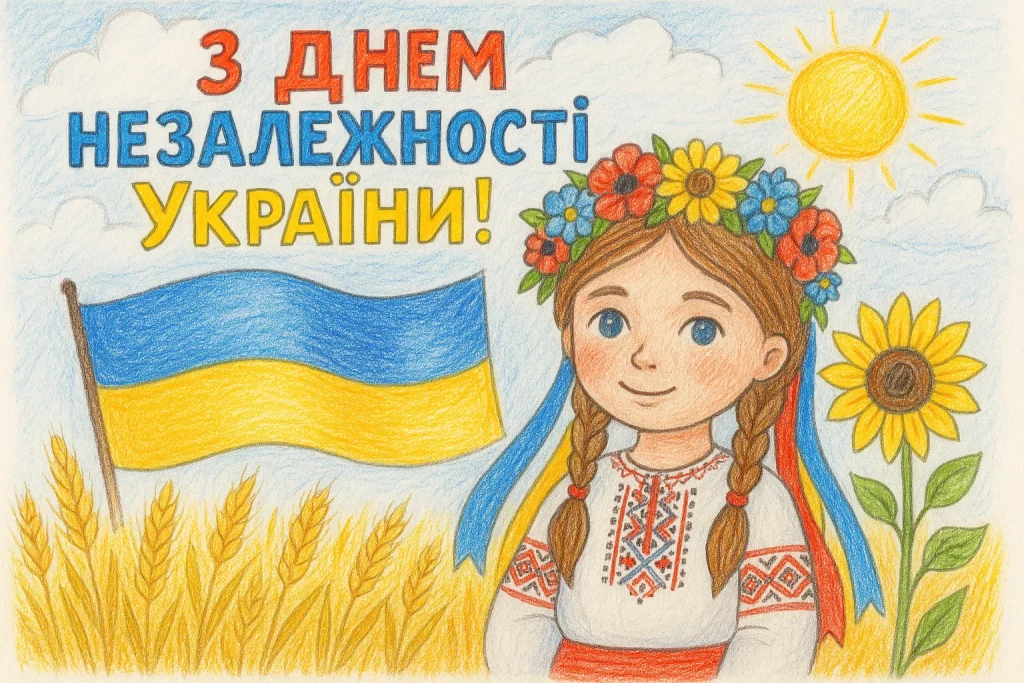 Привітання до Дня Незалежності України: своїми словами та в картинках чи листівках