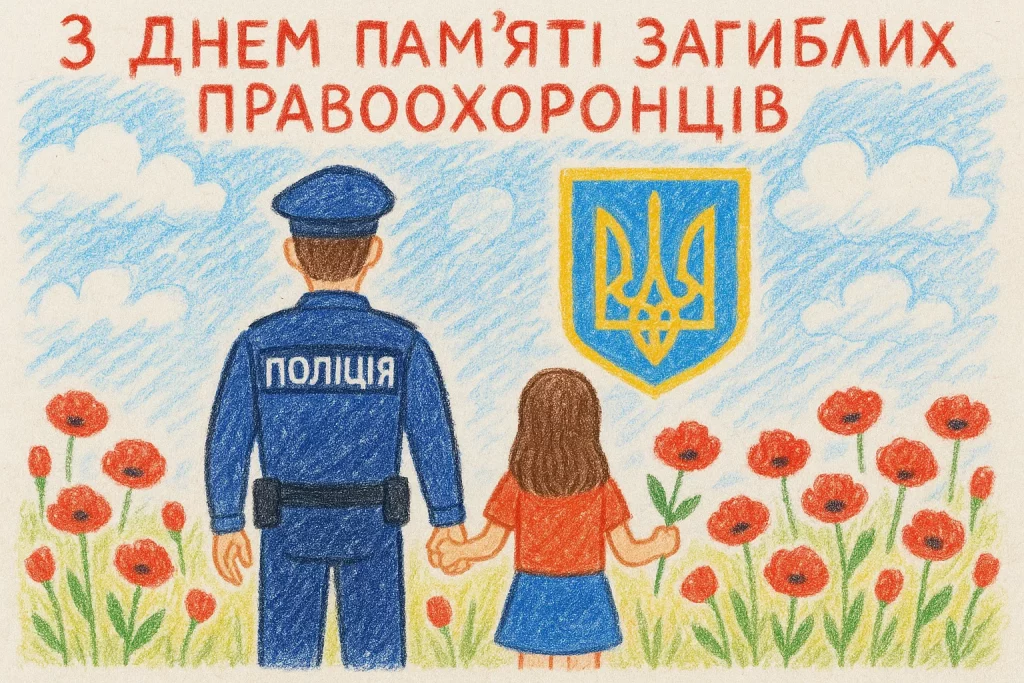 Вшанування у День пам’яті загиблих правоохоронців в Україні 22 серпня