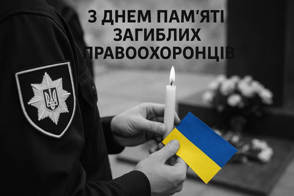Вшанування у День пам’яті загиблих правоохоронців в Україні 22 серпня