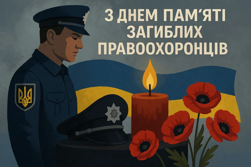 Вшанування у День пам’яті загиблих правоохоронців в Україні 22 серпня
