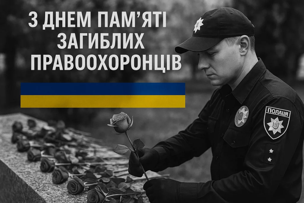 Вшанування у День пам’яті загиблих правоохоронців в Україні 22 серпня