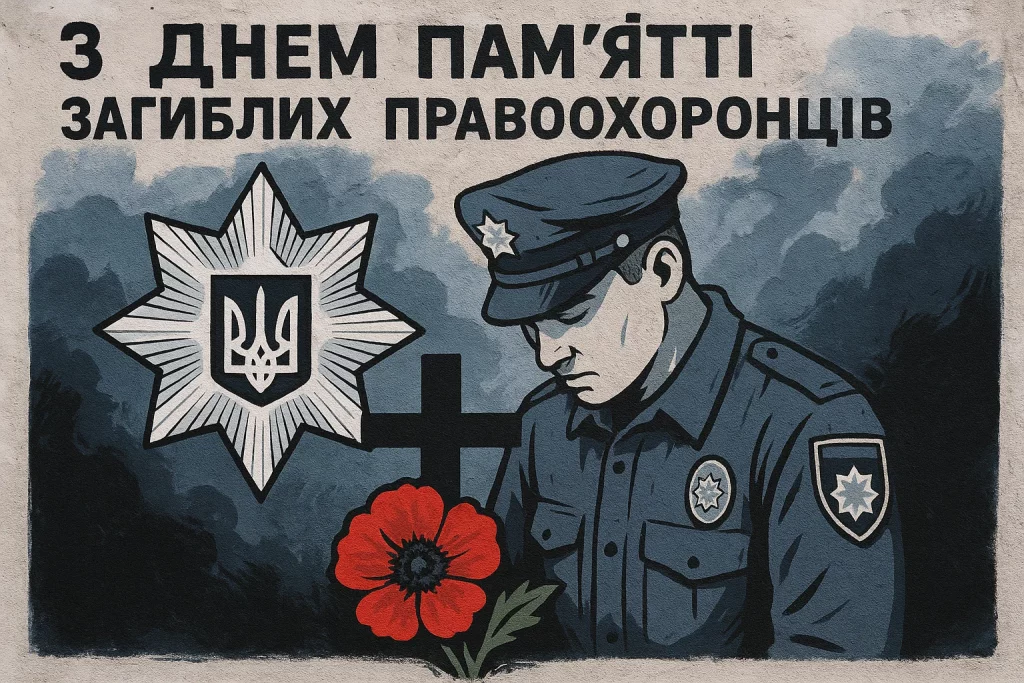 Вшанування у День пам’яті загиблих правоохоронців в Україні 22 серпня