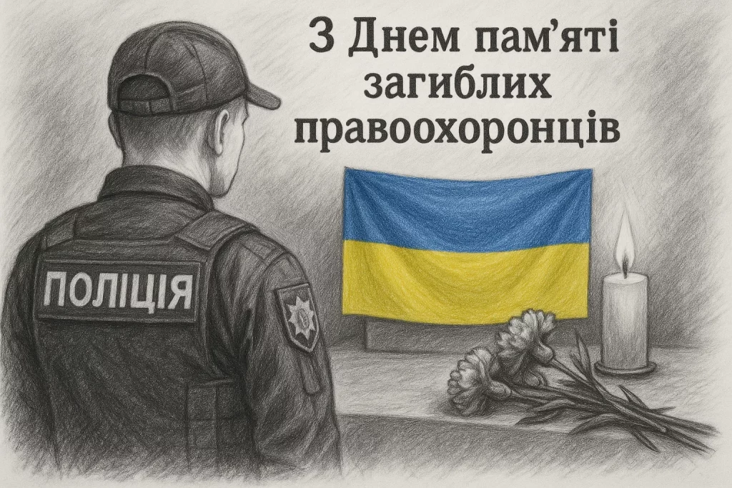 Вшанування у День пам’яті загиблих правоохоронців в Україні 22 серпня