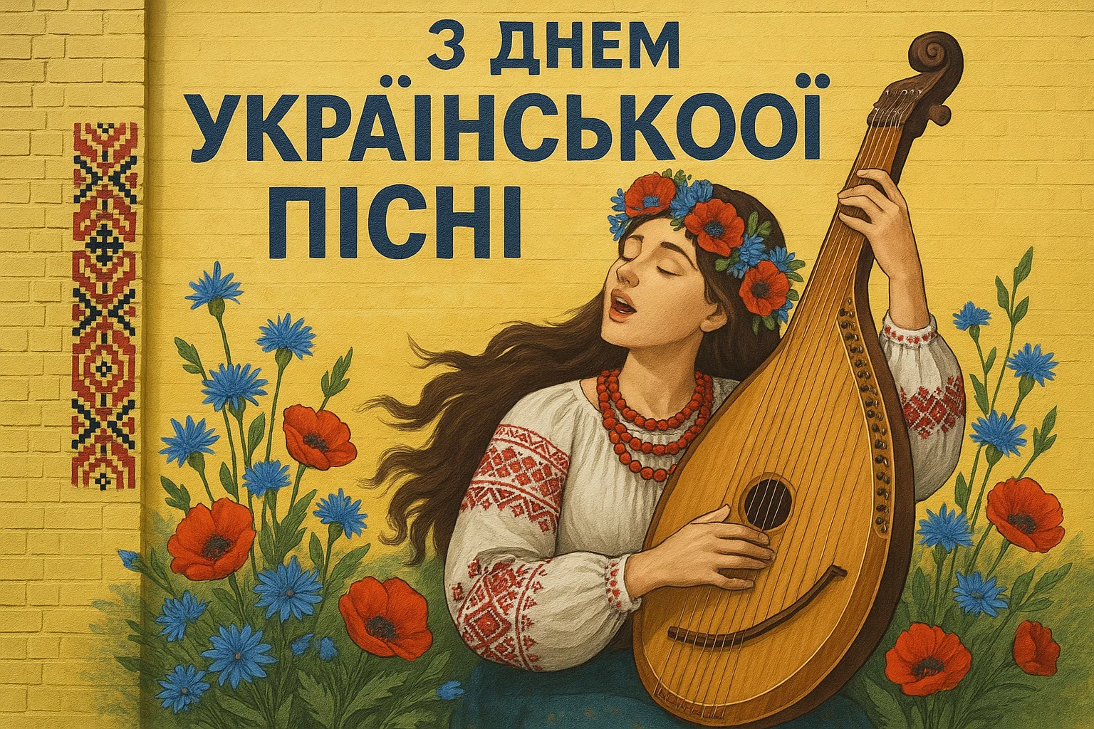 Картинки та зворушливі привітання в День української пісні