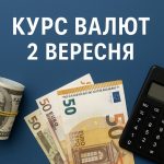 Курс валют на 2.09.2025: скільки коштують долар, євро і злотий