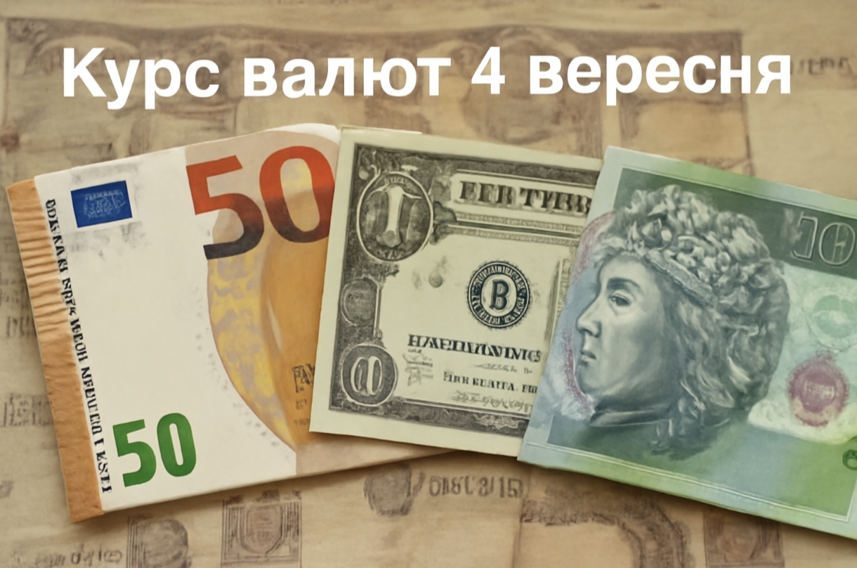 Курс валют на 4.09.2025: скільки коштують долар, євро і злотий