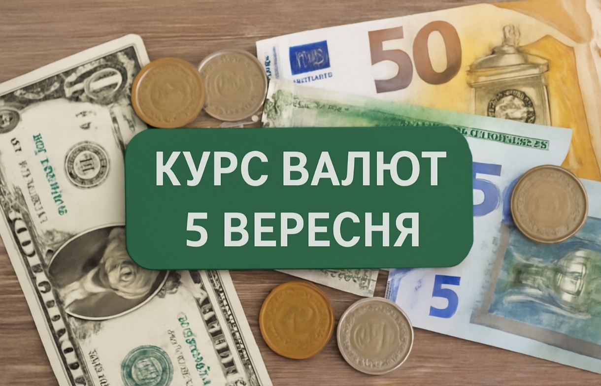 Курс валют на 5.09.2025: скільки коштують долар, євро і злотий