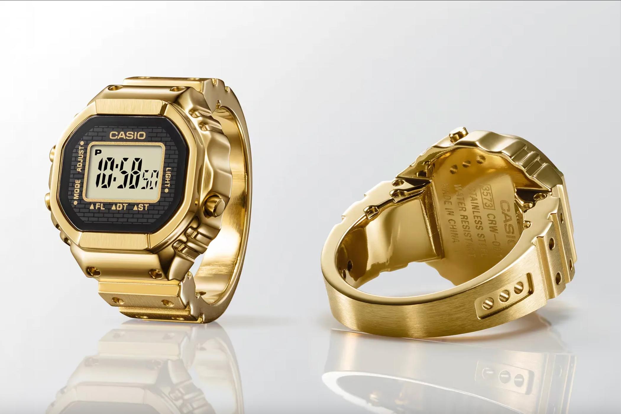 Casio випустила унікальну золоту каблучку-годинник: що варто знати про новинку