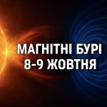 Магнітні бурі, прогноз на сьогодні: чого очікувати від сонячної активності 8-9 жовтня 2025 року