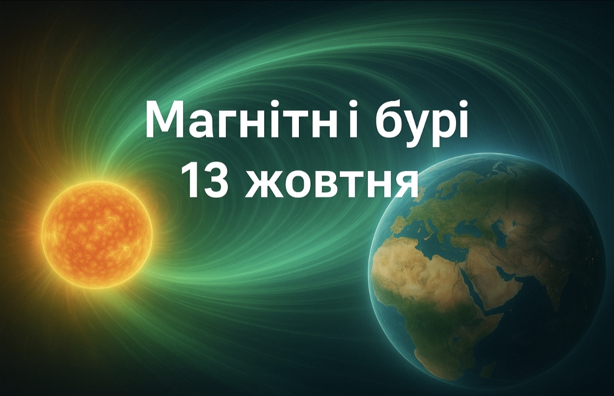Магнітні бурі, прогноз на сьогодні: чого очікувати від сонячної активності 13 жовтня 2025 року