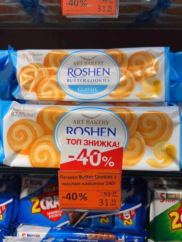 Акція ROSHEN 11–24 листопада: які солодощі варто купити зі знижками до 40% сьогодні