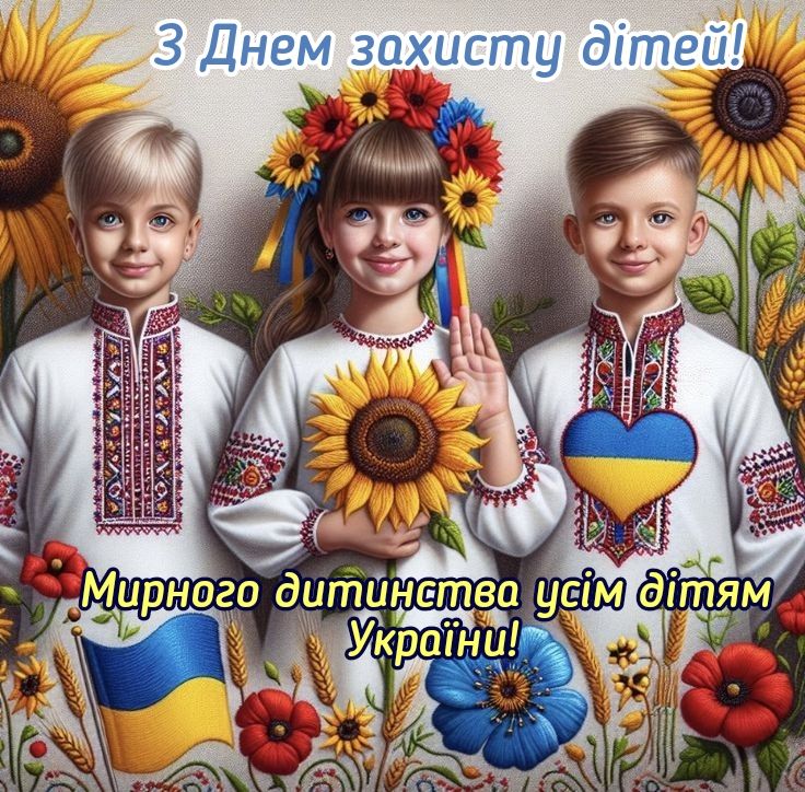 День захисту дітей 2025 в Україні: картинки, СМС та побажання прозою