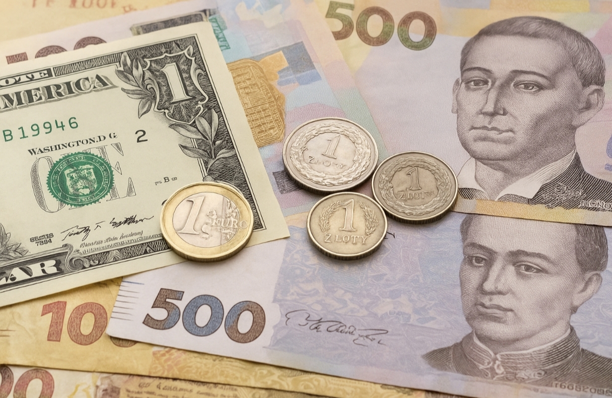 Курс валют на 5.11.2025: скільки коштують долар, євро і злотий