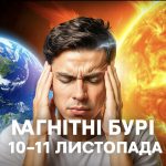 Магнітні бурі, прогноз на сьогодні: чого очікувати від сонячної активності 10-11 листопада 2025 року