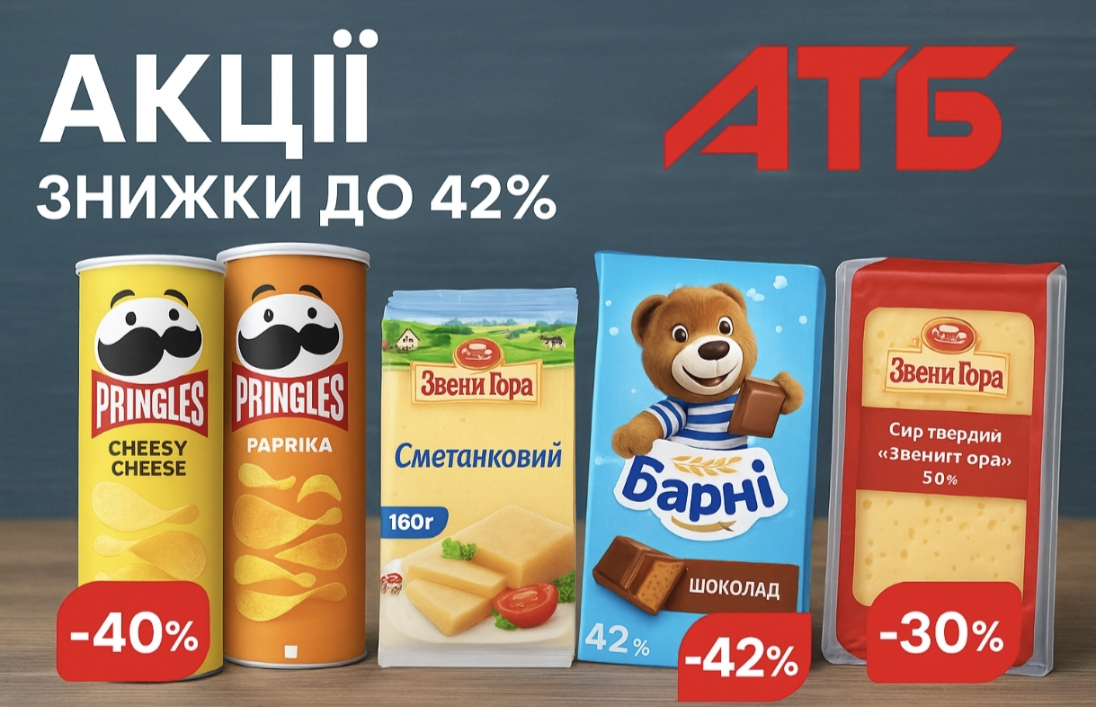 Товар дня в АТБ 17-18 листопада: що можна купити сьогодні зі знижкою до 42%