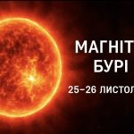 Магнітні бурі, прогноз на сьогодні: чого очікувати від сонячної активності 25-26 листопада 2025 року