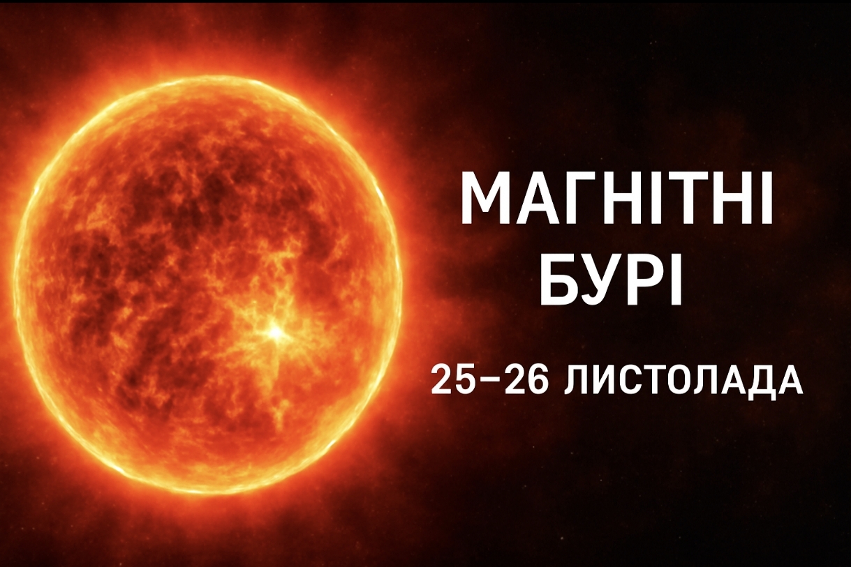 Магнітні бурі, прогноз на сьогодні: чого очікувати від сонячної активності 25-26 листопада 2025 року
