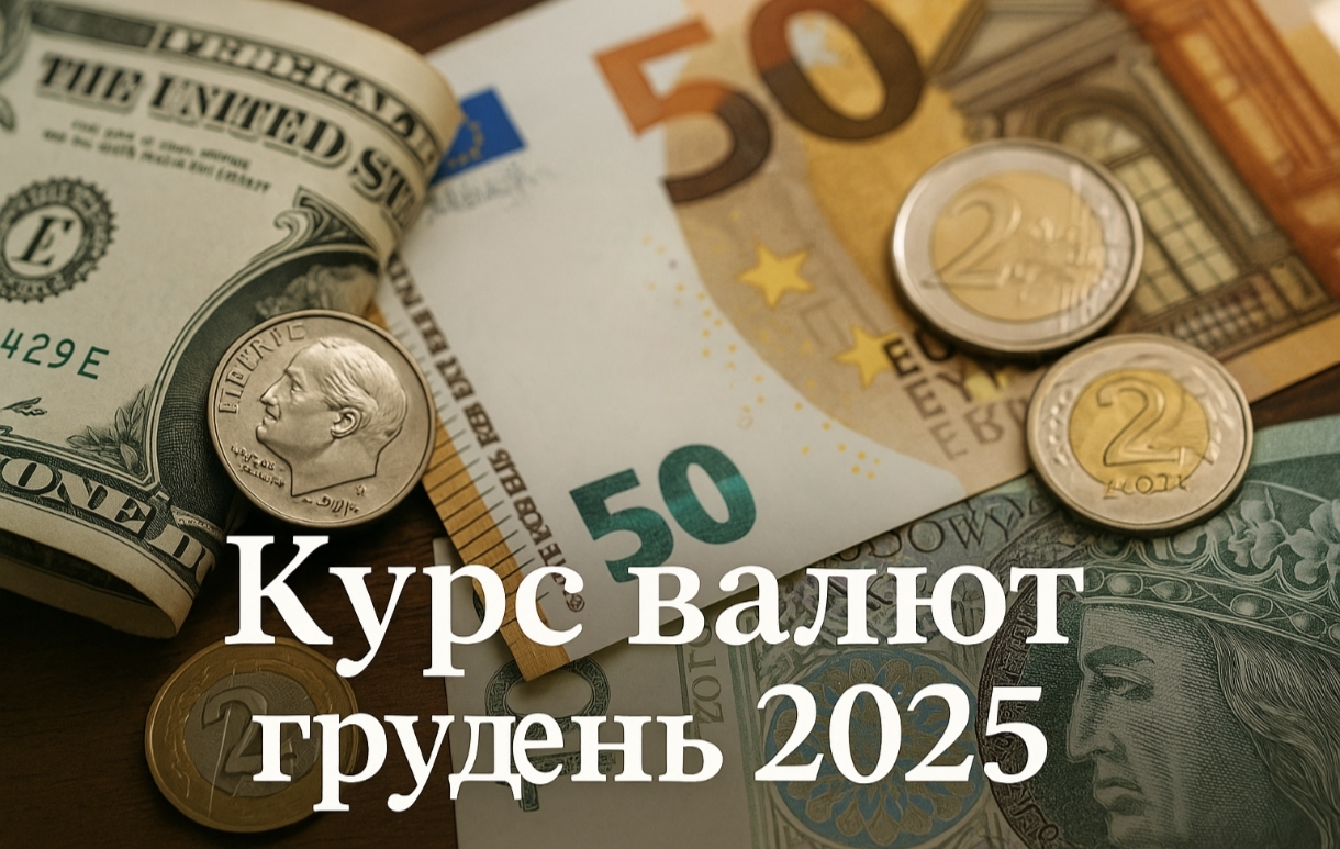 Курс валют грудень 2025, прогноз: скільки коштуватиме долар, євро та злотий