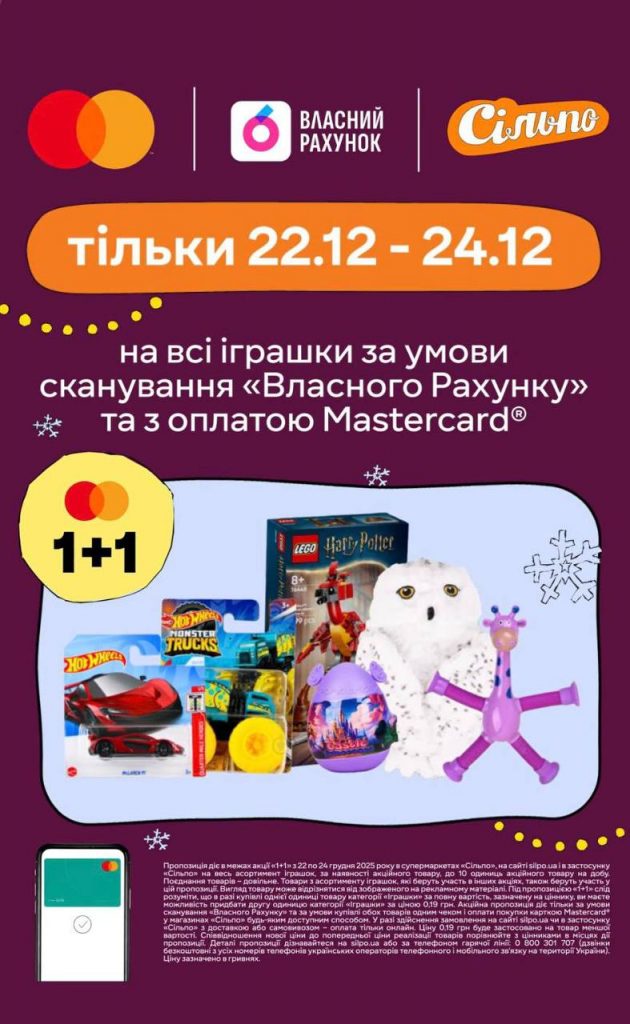 Як отримати дві іграшки за ціною однієї у «Сільпо» 22-24 грудня: умови акції
